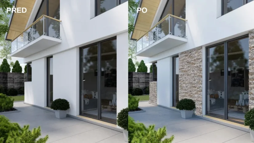 Kamenný obklad, Z BETONU, PORTO 1, béžová, 110 x 540 mm, tloušťka 19 - 30 mm, 0.36 m2