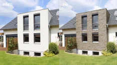 Kamenný obklad, Z BETONU, ABRA 1,  béžová, 92 x 200 - 330 mm, tloušťka 10 - 22 mm, 0.49 m2