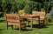 PROWOOD Dřevěný zahradní Nábytek SET M5 - stůl + 2 x lavice
