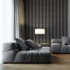 LINEA COMFORT 5 drevené lamely na doske - urban | čierna, 2650 x 246 x 30 mm