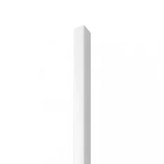 VZORKA - Drevená lamela LINEA SLIM SINGLE - biela - ROZMER VZORKY: 132 x 22 x 27 mm
