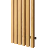Lamely na fasádu, 6 lamel, MEDOVÝ DUB, 40 x 300 x 3000 mm, barevné varianty nosníku, HLINÍK - Barva: Bílá