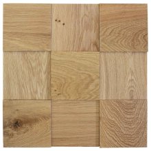 DUB 100, samolepiaci panel 300 x 300 mm (0,09 m²) - 3D drevená mozaika