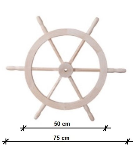 DREWMAX Námořní kormidlo - Povrchová úprava: Broušený - bez povrch. úpravy