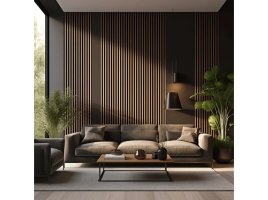 Realizace lamelových panelů – Dub přírodní v luxusním podání