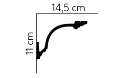 Stropní LED osvětlovací lišta, NEPŘÍMÉ OSVĚTLENÍ, tvrdý plast PolyForce (HD Polymer), základní bílý nátěr (přetíratelný), 110 x 145 x 2000 mm Stropní LED osvětlovací lišta, NEPŘÍMÉ OSVĚTLENÍ, tvrdý plast PolyForce (HD Polymer), základní bílý nátěr (přetíratelný), 110 x 145 x 2000 mm