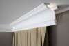 Garnýžová LED osvětlovací lišta, NEPŘÍMÉ OSVĚTLENÍ, tvrdý plast PolyForce (HD Polymer), základní bílý nátěr (přetíratelný), 145 x 110 x 2000 mm