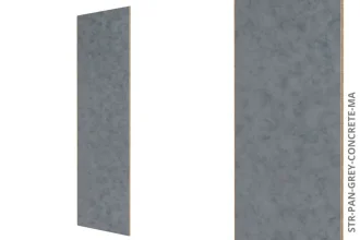 Systémový obkladový panel  STRAMA PANELS - TMAVĚ ŠEDÁ, dřevotřísková deska, dekorativní fólie, 12 x 600 x 2800 mm