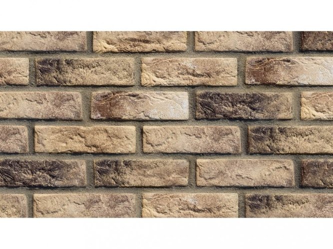 Cihlový obklad, Z BETONU, CAMBRIDGE 10, hnědá, 208 x 63 mm, tloušťka 12-18 mm, 0.91 m2