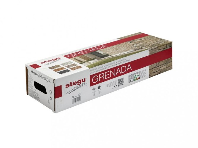 Betonový obklad, ROH, Z BETONU, GRENADA 1 - russet, hnědá, 325 x 150 mm, tloušťka 22-38 mm, 0.28 m2