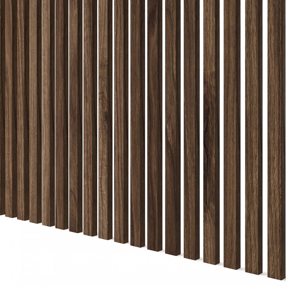 Lamely lepené na zeď - dekor ořechu