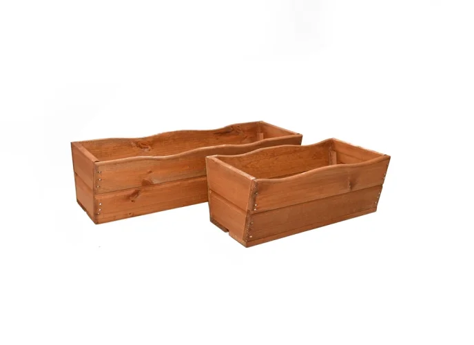 Truhlík 44 / 64 cm - zelený, hnedý, prírodný - Farba: Stredne hnedá, Rozmer: 170 x 440 x 220 mm