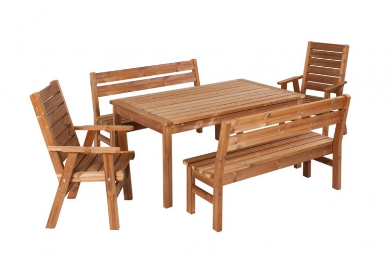 PROWOOD Dřevěný zahradní stůl ST1 malý / střední / velký - Velikost: Malá
