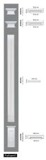 Pilastr - 197 x 20 x 2200 mm