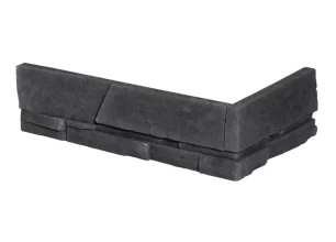 Betónový obklad, ROH, Z BETÓNU, MADERA 4, tmavosivá, 180 x 320 mm, hrúbka 8-23 mm, 0.46 m2