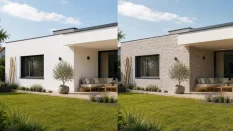 Betonový obklad, Z BETONU, AMSTERDAM 2 - GREY, středně šedá, 76 x 260 mm, tloušťka 9-25 mm, 0.59 m2