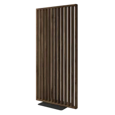 Dělící lamelová stěna s podstavcem - volně stojící, 990 x 2005 mm, (MDF), OŘECH