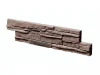 Betónový obklad, Z BETÓNU, KENYA 2, stredne hnedá, 533 x 120 mm, hrúbka 16-33 mm, 0.40 m2