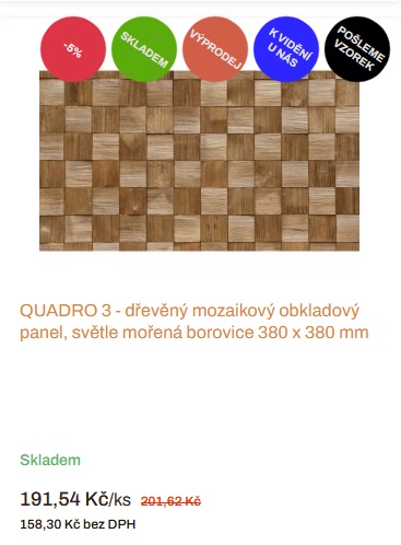 Oživte svůj interiér s našimi dřevěnými obklady ve výprodeji!