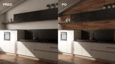 ORECH 1000 (1000 x 100 mm) - veľkoformátový drevený obklad 3D