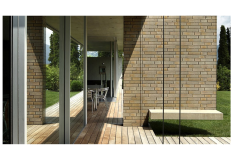 Betonový obklad, ROH, Z BETONU, MONSANTO 2, hnědošedá, 80 x 155 x 78 mm, tloušťka 7-26 mm, 0.35 m2