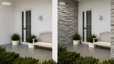 Betonový obklad, Z BETONU, TIMBER 3, středně šedá, 530 x 117 mm, tloušťka 12-28 mm, 0.43 m2
