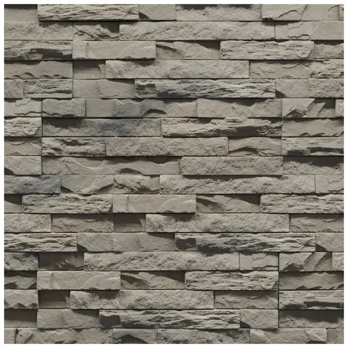 Kamenný obklad, Z BETONU, MINNESOTA 1,  šedohnědá, 105 x 190, 330 mm, tloušťka 8 - 17 mm, 0.43 m2