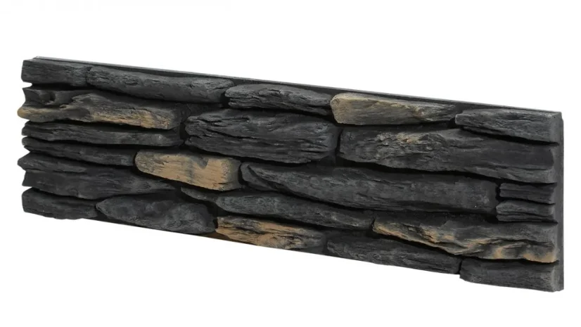 Betónový obklad, Z BETÓNU, CALIFORNIA 2 - grey, sivá, 150 x 550 mm, hrúbka 12-33 mm, 0.5 m2