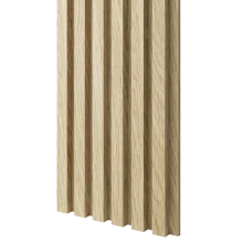 Dřevěné lamely ÚZKÉ na LAMINOVANÉ desce (MDF), EVROPSKÝ DUB, CPL PREMIUM + MDF, 24 x 300 x 2750 mm (0,825 m2)