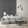 LINEA COMFORT 5 drevené lamely na doske - urban | čierna, 2650 x 246 x 30 mm