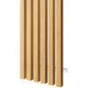Lamely na fasádu, 6 lamel, MEDOVÝ DUB, 40 x 300 x 3000 mm, barevné varianty nosníku, HLINÍK - Barva: Bílá