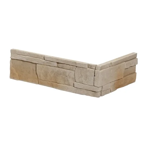 Kamenný obklad, ROH, Z BETONU, ABRA 1 , béžová, 92 x 180 x 310 mm, tloušťka 10 - 22 mm, 0.92 bm