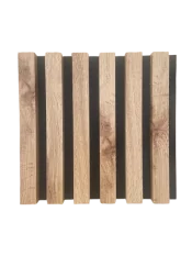 ATYPICKÝ PRODUKT - Akustický panel - DUB WOTAN, MDF + FÓLIA FINISH 3D, ČIERNY akustický podklad FILC, 300 x 285 mm