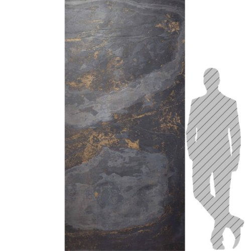 Kamenná dýha - Black Slate Gold, 1220 x 2800 x 3 mm