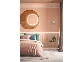 Realizace LED osvětlovací lišty v oranžovém pokoji