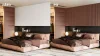 Akustický panel ACOUSTIC LINE - terracote | čierna, 2650 x 245 x 22 mm, lamely MDF + FINISH FILE, akustický podklad FILC