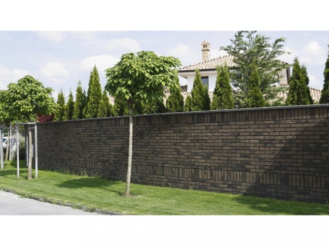 Cihlový obklad, Z BETONU, COUNTRY 618, šedá, 205 x 62 mm, tloušťka 14-17 mm, 1 m2