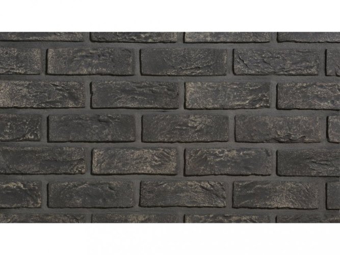 Cihlový obklad, Z BETONU, COUNTRY 630, tmavě šedá, 205 x 62 mm, tloušťka 14-17 mm, 1 m2