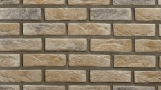 VZOREK - Cihlový obklad, Z BETONU, CAMBRIDGE 2, hnědá, 208 x 63 mm, tloušťka 12-18 mm