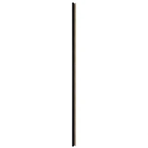 LINEA 1 dřevěná lamela na desce - černá | dub, 2750 x 64 x 40 mm