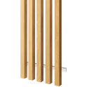 Lamely na fasádu, 5 lamiel, MEDOVÝ DUB, 40 x 300 x 3000 mm, HLINÍK