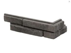 Betónový obklad, ROH, Z BETÓNU, DUBLIN 3, stredne sivá, 145 - 330 x 83 mm, hrúbka 10-25 mm, 0.25 m2