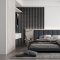 LINEA COMFORT 5 dřevěné lamely na desce - urban | černá, 2650 x 246 x 30 mm