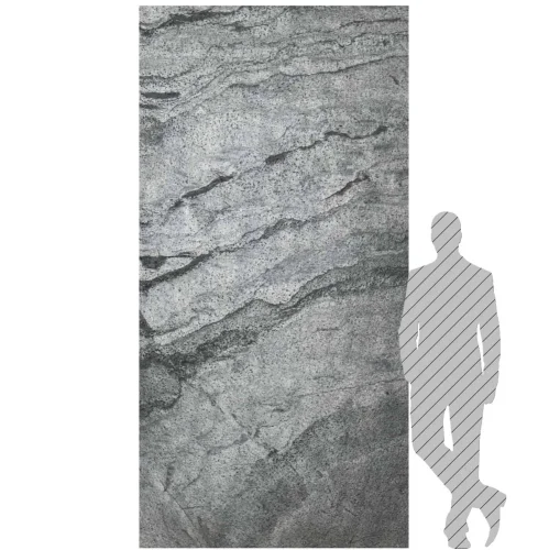 Kamenná dýha - Silver Grey, 1220 x 3050 x 3 mm