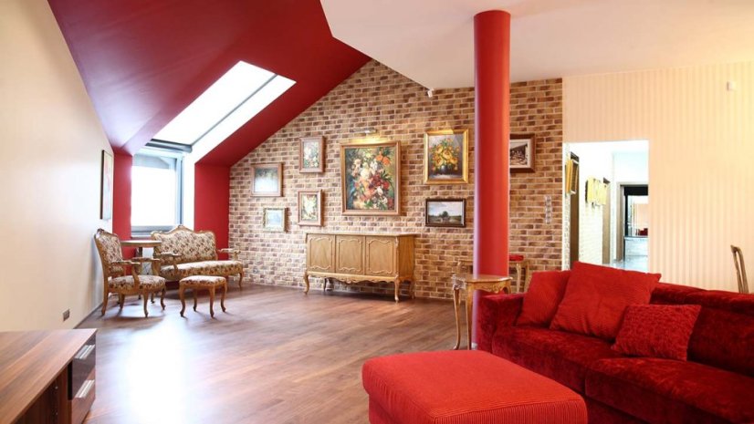 Cihlový obklad, Z BETONU, RUSTIK 548, hnědá, 210 x 60 mm, tloušťka 10-18 mm, 1 m2