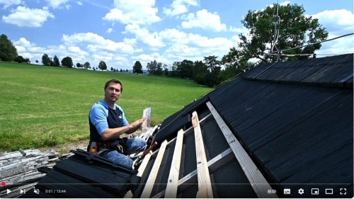MONTÁŽNÍ VIDEO: Instalace ODVĚTRÁNÍ U HŘEBENE na plastovou krytinu EUREKO DDS II
