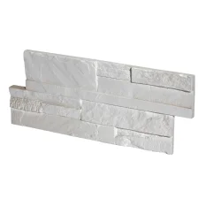 Kamenný obklad, ZE SÁDRY, MAYON 3, bílá, 200 x 500 mm, tloušťka 10 - 26 mm, 0.90 m2 Kamenný obklad, ZE SÁDRY, MAYON 3, bílá, 200 x 500 mm, tloušťka 10 - 26 mm, 0.90 m2