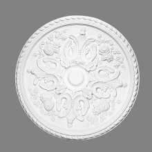 Rozeta - průměr 828 mm, hloubka 64 mm, maximální šířka řezaného otvoru 150 mm