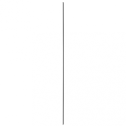 LINEA SLIM SINGLE - Drevená lamela na stenu, biela, 2650 x 22 x 27 mm
