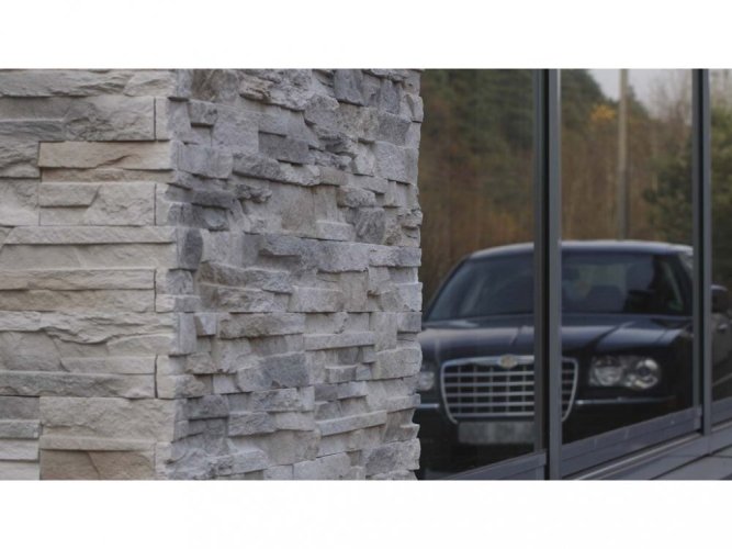 Betonový obklad, Z BETONU, NEPAL 1, světlá, tloušťka 12-24 mm, 0.46 m2